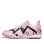Galactic Men’s Turf Football Boot pink patterned isolated on white background