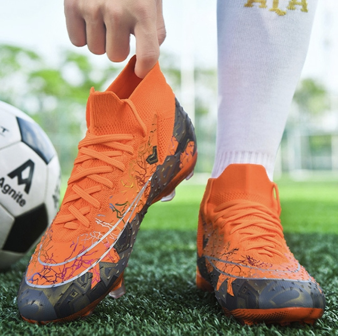 Chuteira Campo Masculina Tempesta Laranja - Volleio