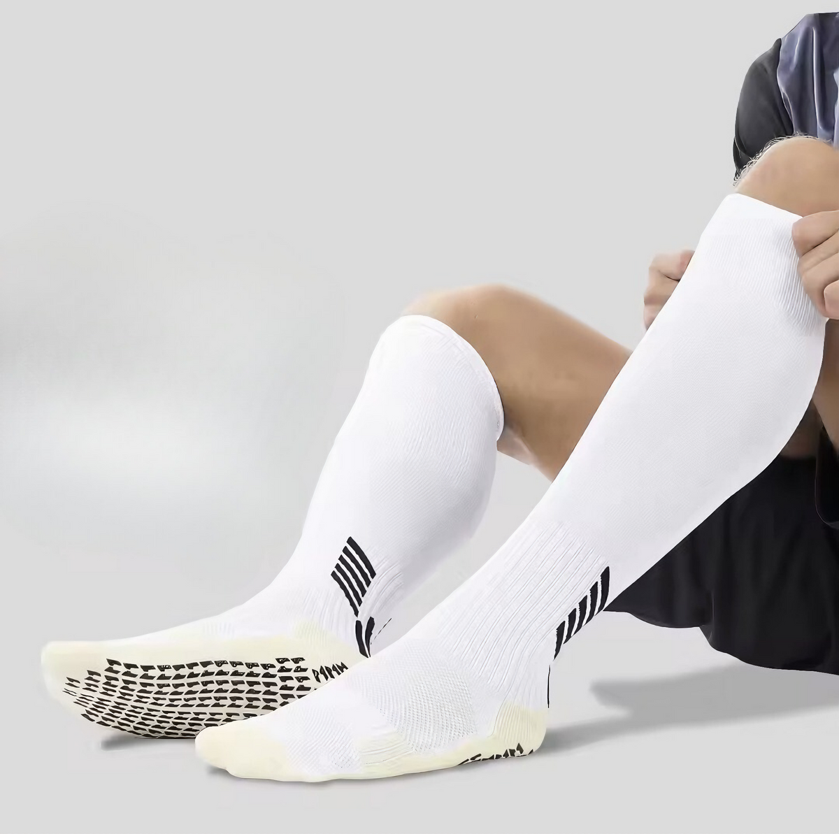 Meião Antiderrapante Phoenix Branco Masculino 