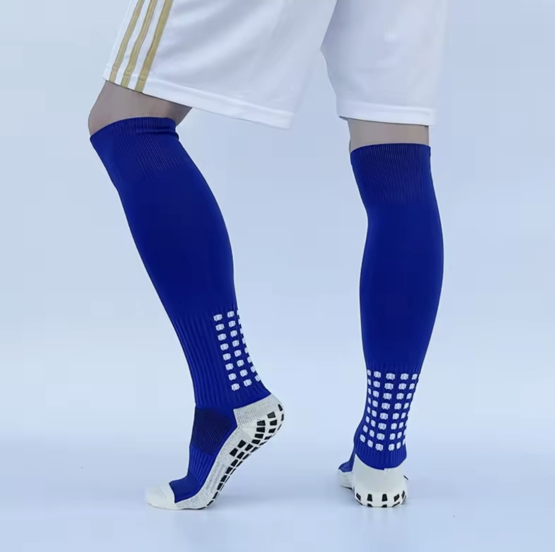 Meião Antiderrapante GripMax Azul Masculino 