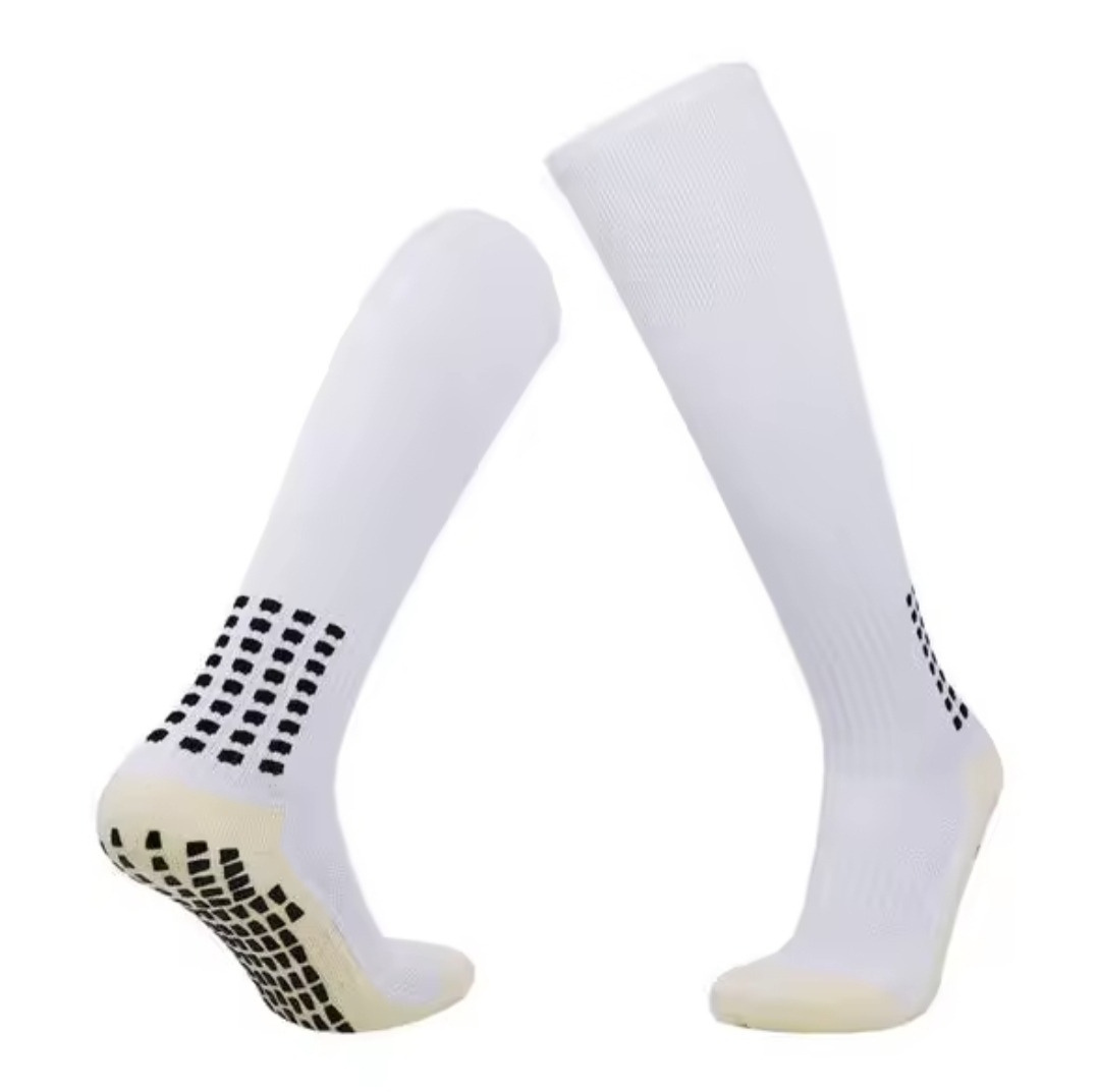Meião Antiderrapante GripMax Branco Masculino 