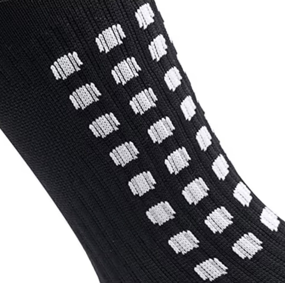 Meião Antiderrapante GripMax Preto Masculino 