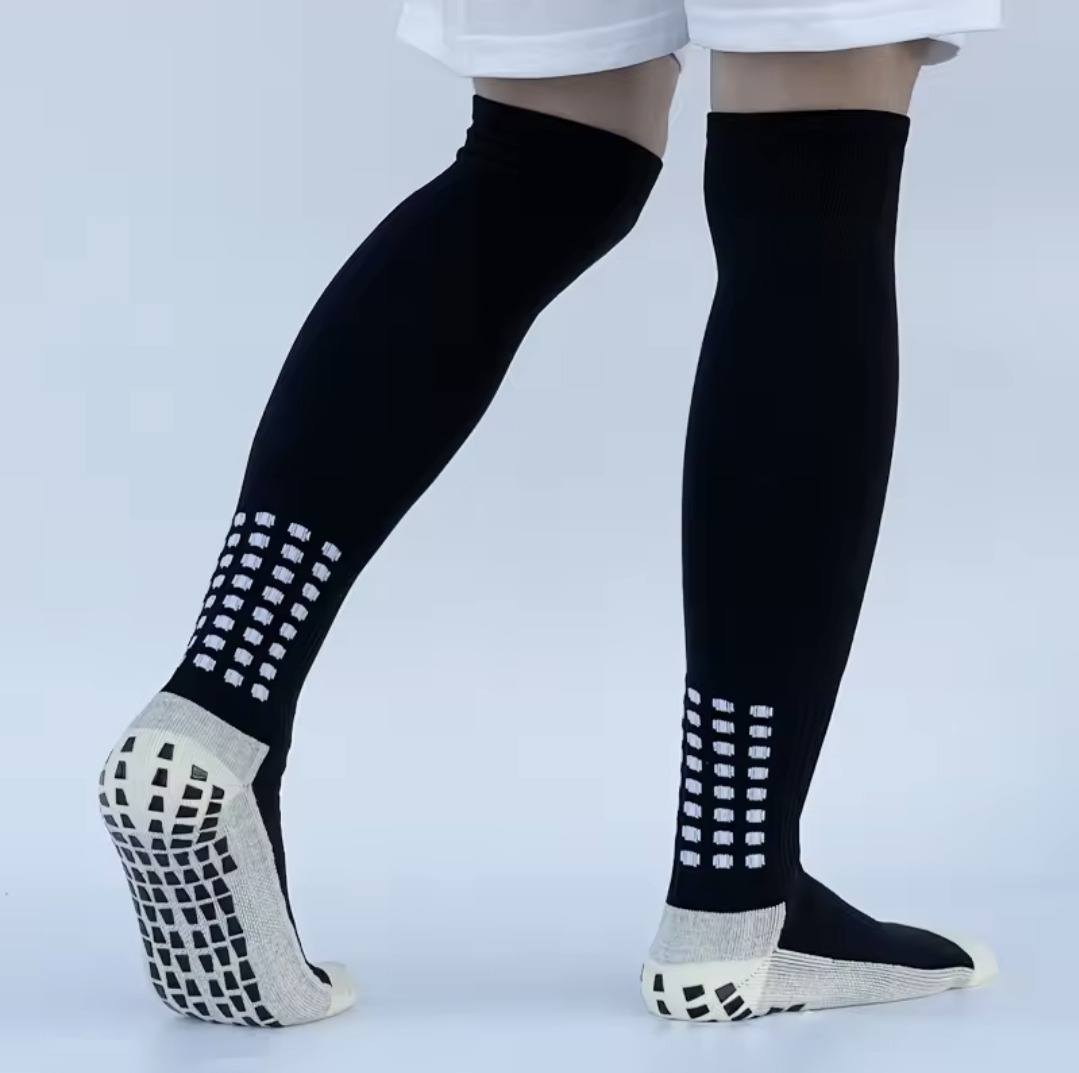 Meião Antiderrapante GripMax Preto Masculino 