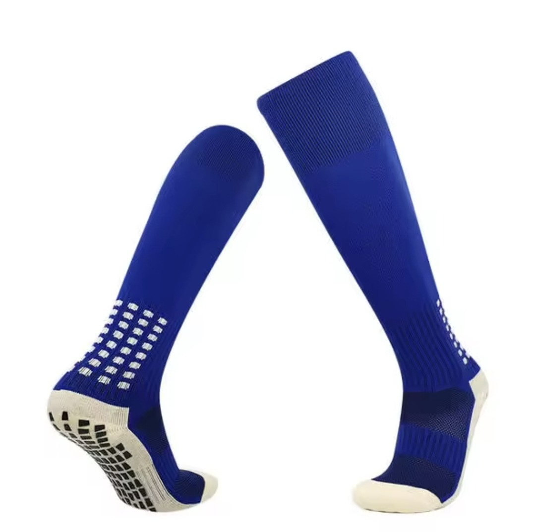 Meião Antiderrapante GripMax Azul Masculino 