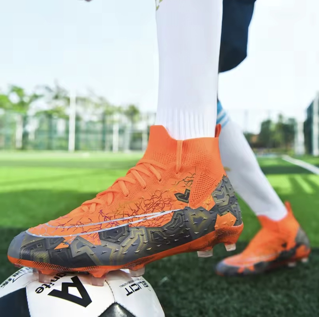 Chuteira Campo Masculina Tempesta Laranja - Volleio